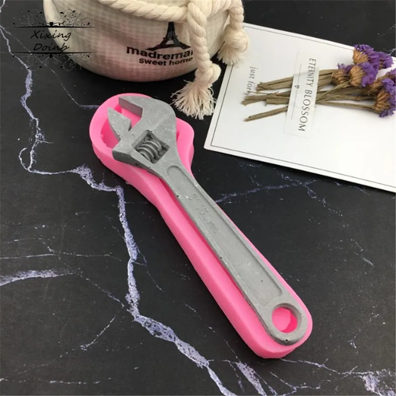 

Xixing DIY Repair tools Silicone Mold Wrench Gadget Fondant Cake Mold chocolate Silicone Mould Cake decorating tools