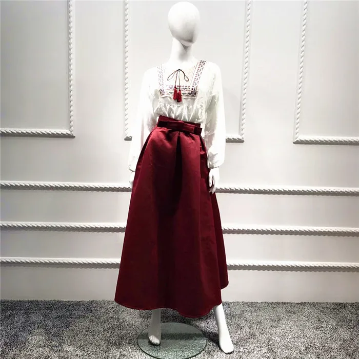 Юбки размера плюс Faldas Mujer Moda abaya Дубай Турецкая длинная Плиссированная юбка макси с высокой талией женские юбки