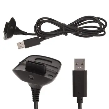

Black USB Charging Cable Wire Replacement Charger For Xbox 360 Wireless Game Controller