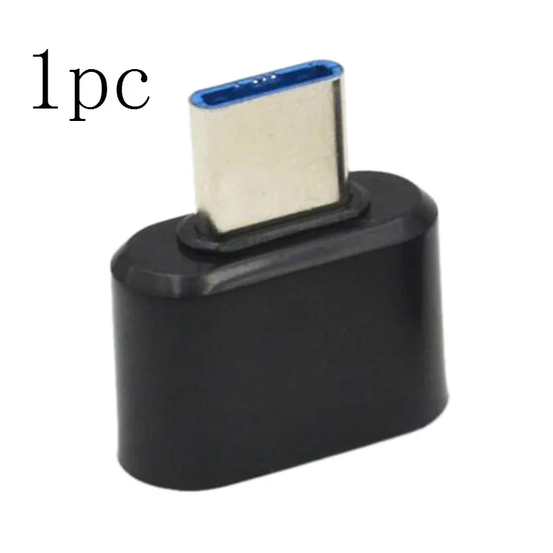Type-C штекер USB 3,0 Женский USB конвертер для Xiaomi mi6 Nexus 5x6 p samsung MacBook USB адаптер 1 шт/2 шт - Цвет: black 1pc