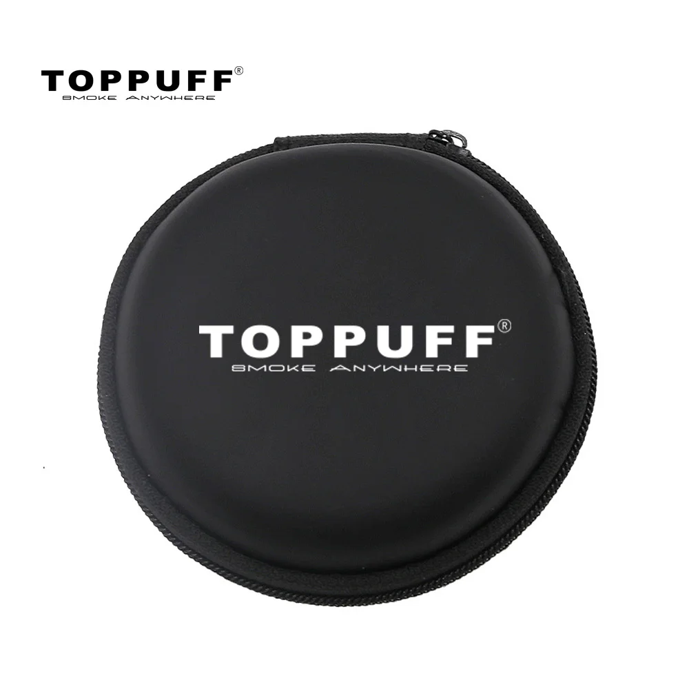 TOPPUFF Snuff Set Snuff Straw Tube Sniffer Brass Snuff Spoon Aluminum Glass Pane Glass Pill Bottle Smoke Pipe