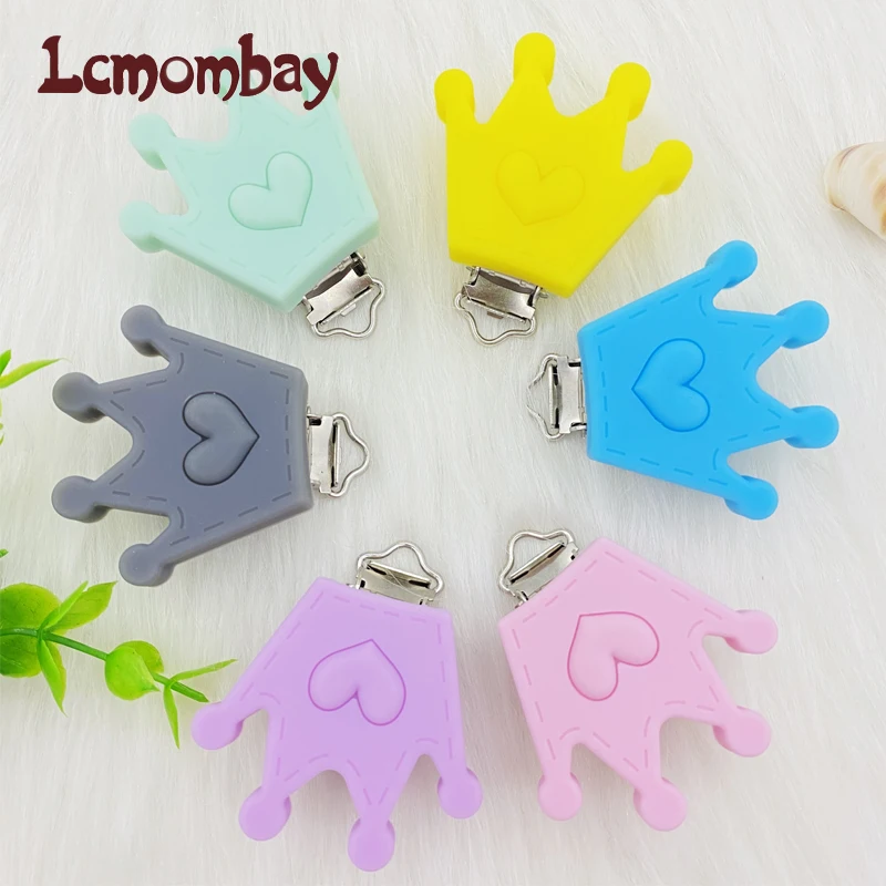 New Pacifier-Clips Teething Necklace Dummy-Holder Diy Baby Silicone Crown 3pcs  8bWZw5dJWLG