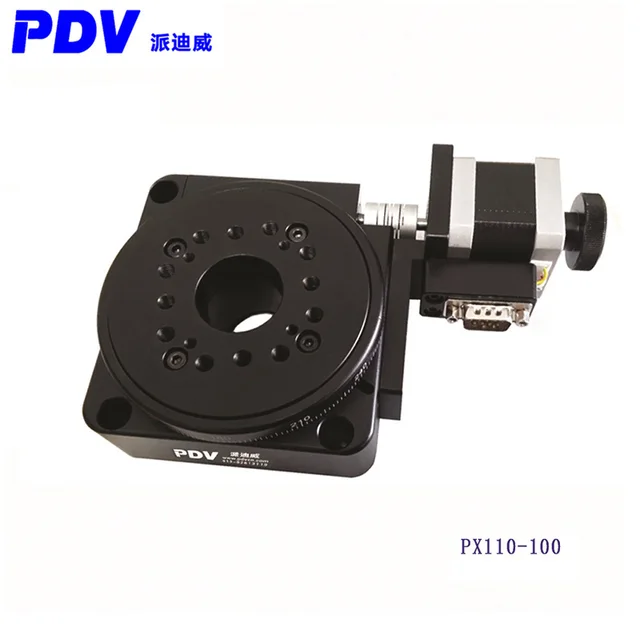 Px110-100 Elektromos Forgóasztal-Szög Forgó Táblázat 360 Fokos Üreges Forgóasztal-Indexelő Lemez