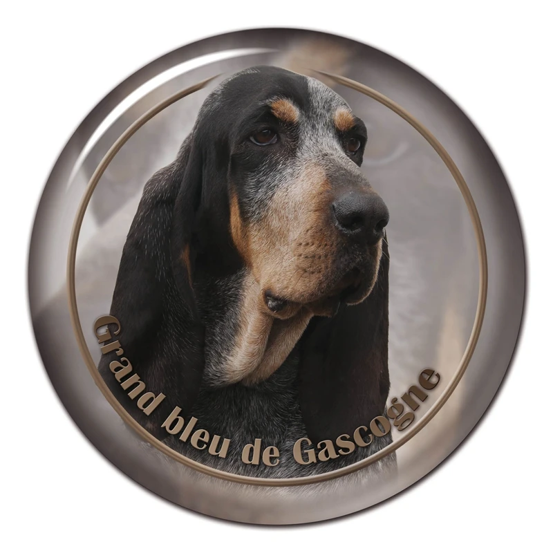 B0880 #13 см/17 см самоклеящаяся наклейка Grand Bleu De Gascogne стикер на машину с собакой Декор