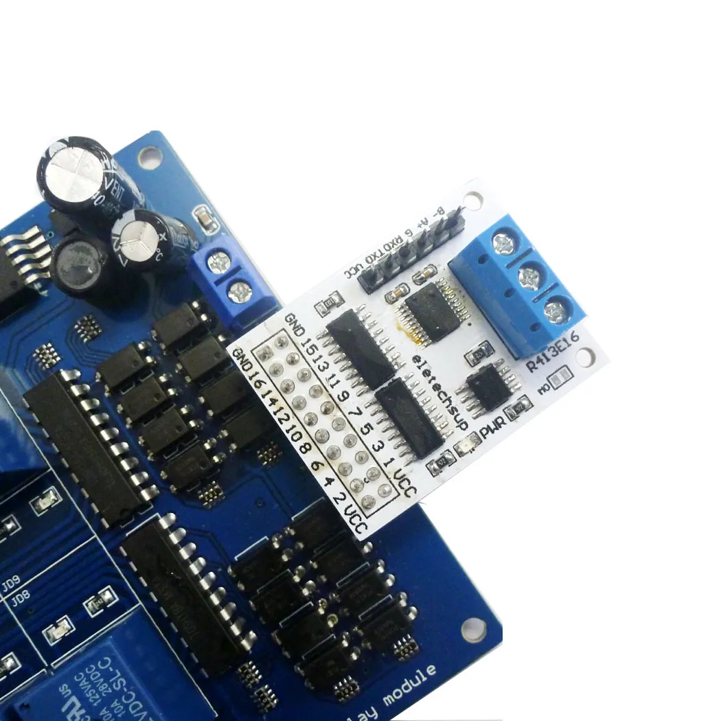 16 канальное Многофункциональное реле RS485 NPN PNP IO Control Core Board Modbus Rtu & AT Command