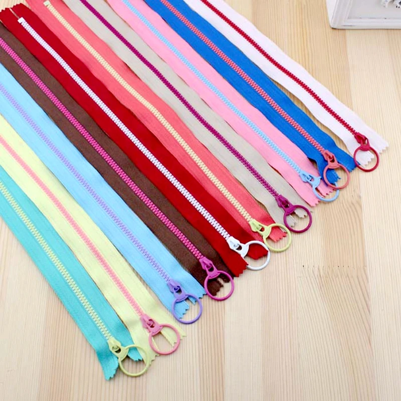3# Closed End Resin Zippers Pull Ring Zip Slider Head for DIY Handmade Crafts Sewing Bags Wallet Purse Cloth Accessories zipper
