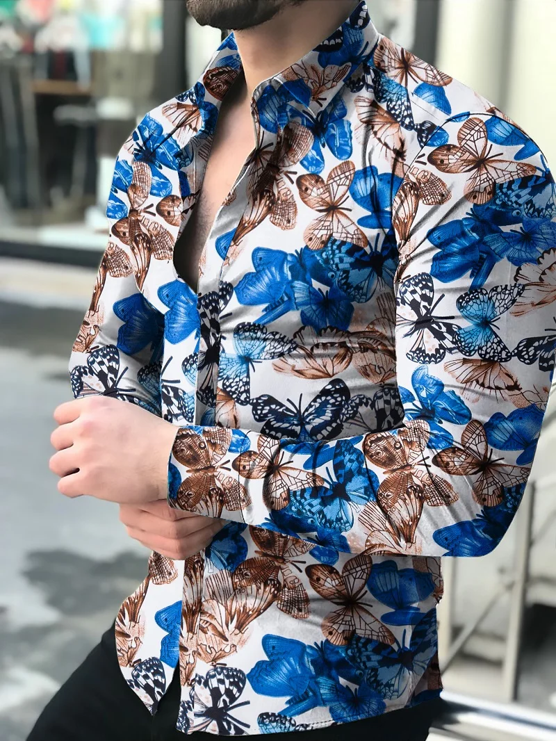 Men's shirt New Hawaiian Shirts Men Single Button Shirts Wild Shirts Printed Male Blouses 2021 Men's shirt New Hawaiian Shirts Men Single Button Shirts Wild Shirts Printed Male Blouses 2021