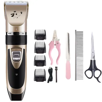 

Dog Hair Clippers USB Rechargeable Professional Home Dog Grooming Kit Pet Hair Clipper Electric Clipper #LR3
