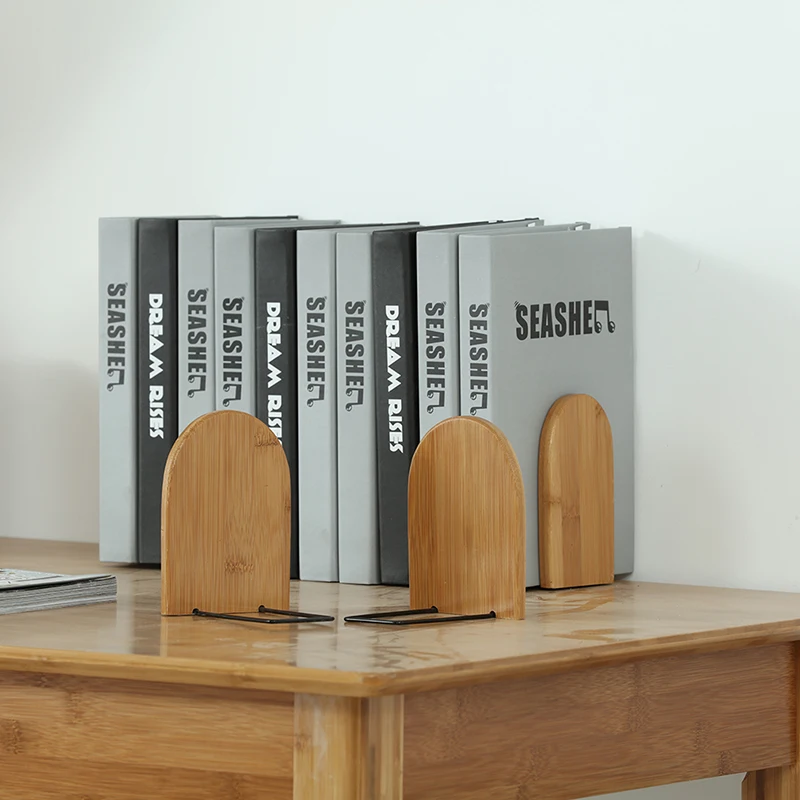 Противоскользящий держатель для книг, держатель для книг, подставка для книг из натурального дерева, настольный органайзер, держатель для книг, держатель для книг