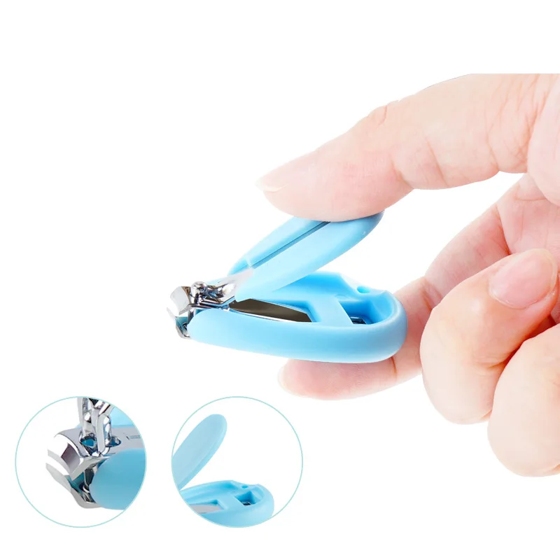 5Pcs/Set Multi-function Baby Safety Care Nail Trimmer Scissors Nail Clippers Baby Nursing Tools with Solid Color