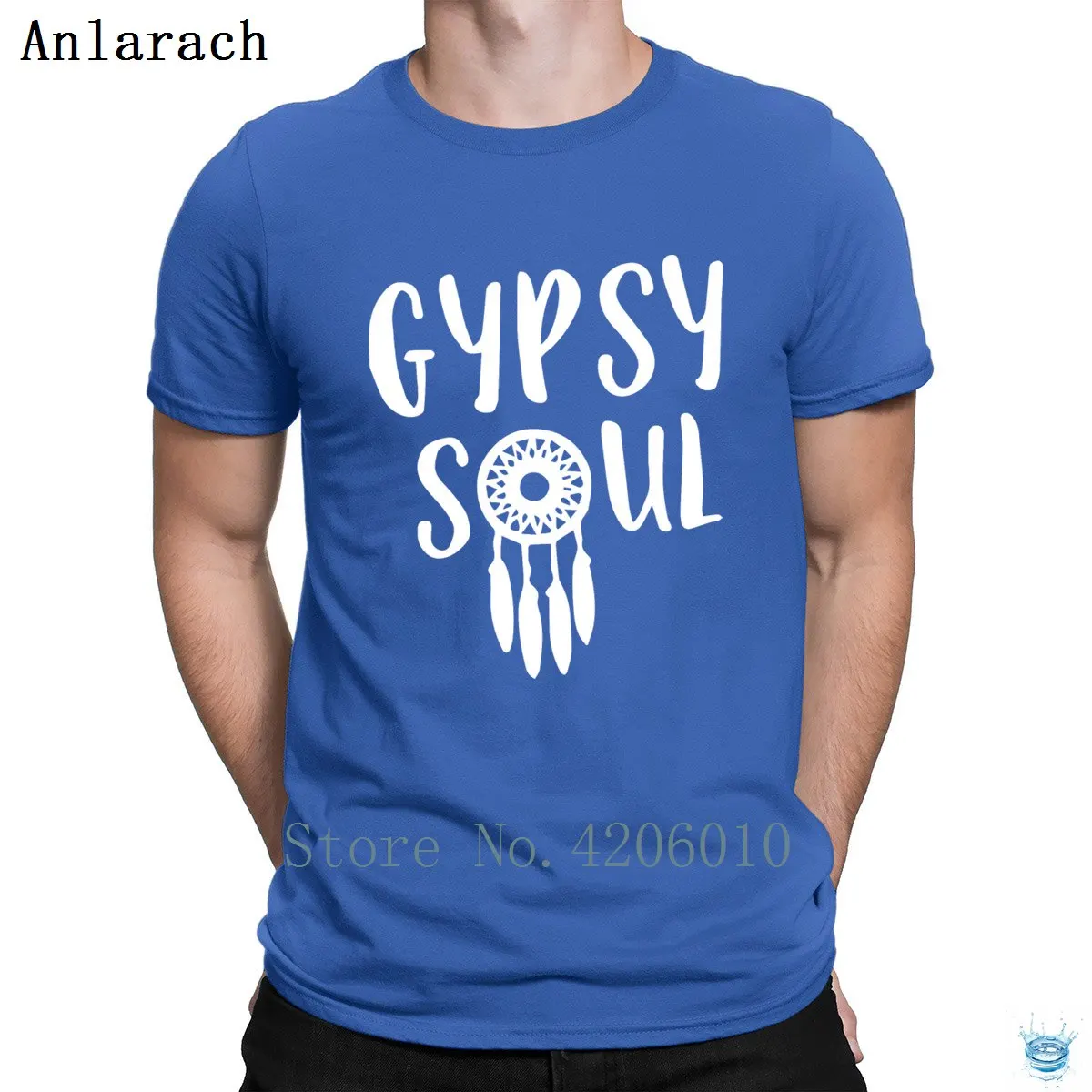 Gypsy Soul футболки Тонкий характер футболка для мужчин наивысшего качества Интересный классический бренд Anlarach - Цвет: Royalblue