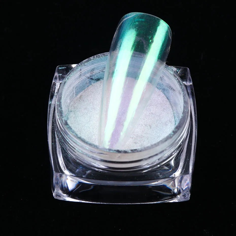 12 Box Powder Nails Decoration Charm Holographic Nail Glitter Set Mirror Transparent Pigment Nail Art Manicure Dust LAJK01-12-2