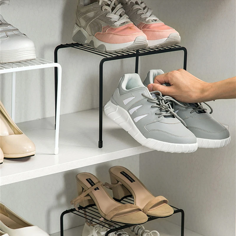 Home Closet Organizer Storage Shelf for Kitchen Rack Space Saving Shelf Kitchen Organizer Wardrobe Shoe Organizers Saving Space