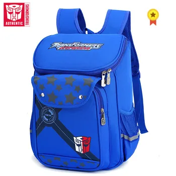 

Transformers Schoolbag Boy Cartoon Children Backpack Fashion Primary School Kindergarten Backpack flip Bag Cover Waterproof Bag