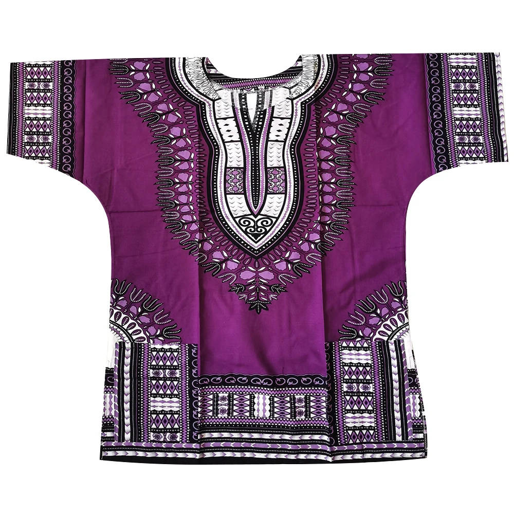 (Fast shipping) New fashion design african traditional printed 100% cotton Dashiki T-shirts for unisex (MADE IN THAILAND) african suit Africa Clothing