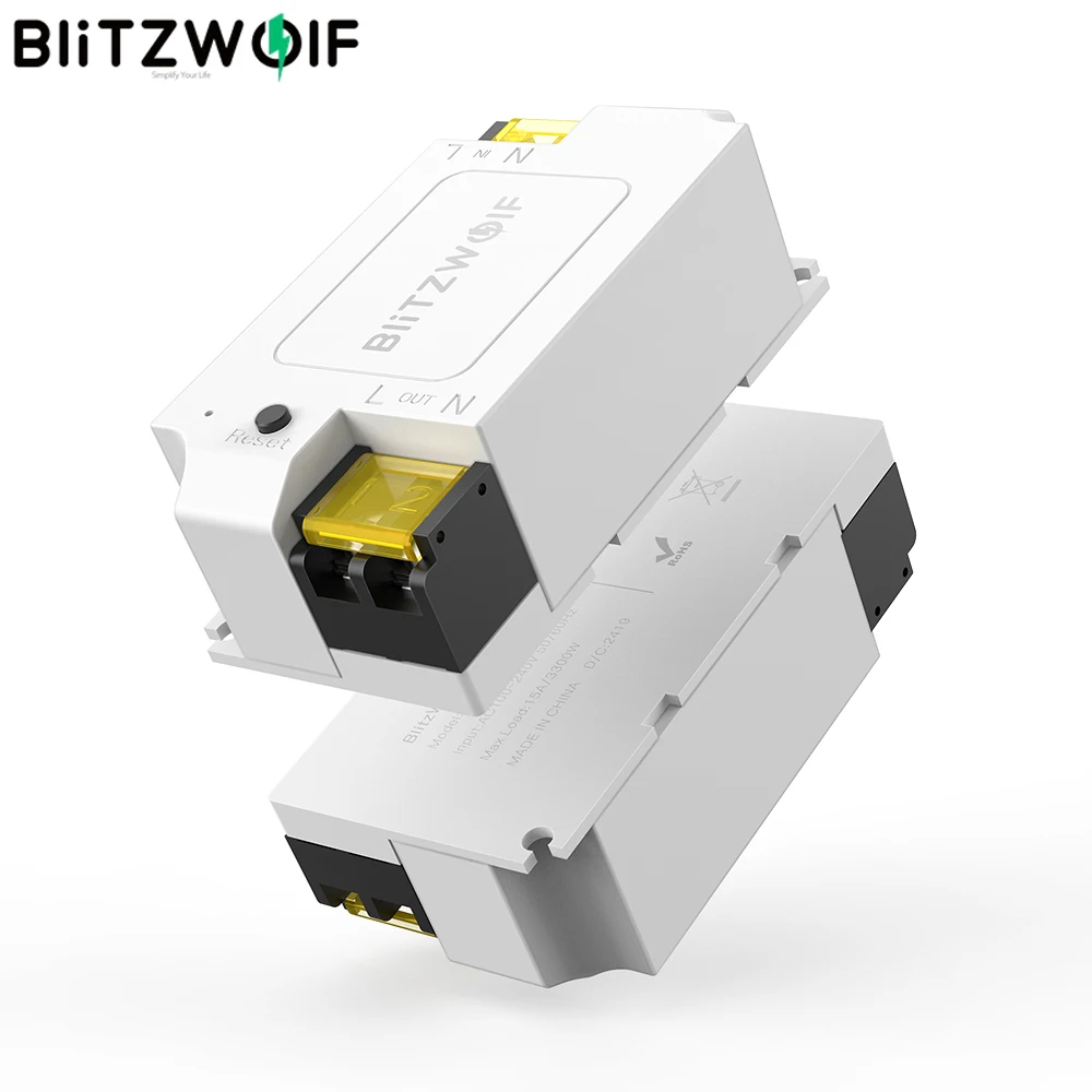 BlitzWolf BW-SS1 Smart Home 3300W 15A Basic DIY WIFI Switch APP Control Timer Module Electrical Sockets Work with Google Home