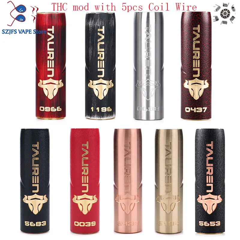 

Original THC Tauren Mech Mod w / Innovative 360 Full Tauren Contact Button & Unique Luxury Paint Finish Mod VS sob Mech MOD