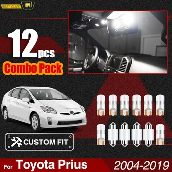 

Xukey White Car LED Interior Lights Kit For Toyota Prius 2004-2017 Map Parking Door Cargo Bulbs Package T10 W5W 194 168 C5W