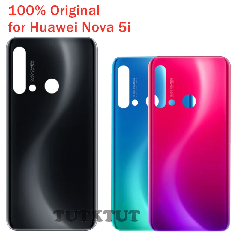 Чехол для huawei Nova 5i, задняя крышка для задней крышки, задняя крышка для huawei Nova 5i, запасные части+ клей для 3M