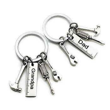

Dad Grandpa Hand Tools Keychain Daddy Key Rings Gift For Dad Fathers Day, Father Key Chain Accessories