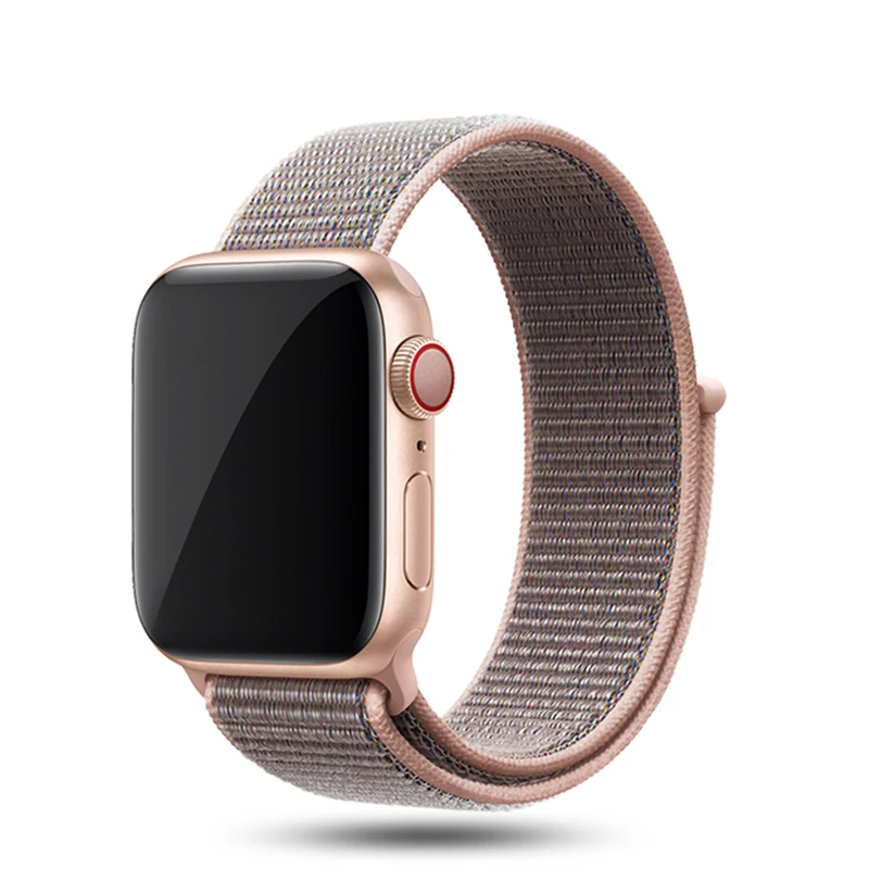 color5 Ремешок для Apple Watch, ремешок для Apple Watch 5, 4, 3, ремешок 44 мм/40 мм, спортивный ремешок Iwatch 5, 42 мм, 38 мм, нейлоновый ремешок для часов Correa Pulseira - Цвет ремешка: color5