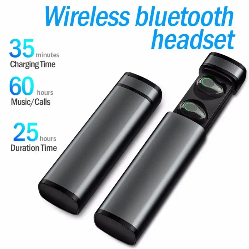 

Hifi Stereo Bluetooth 5.0 Wireless Headset Intelligent Touch Operation Noise Reduction Sport Earphone IPX5 Waterproof Earbuds