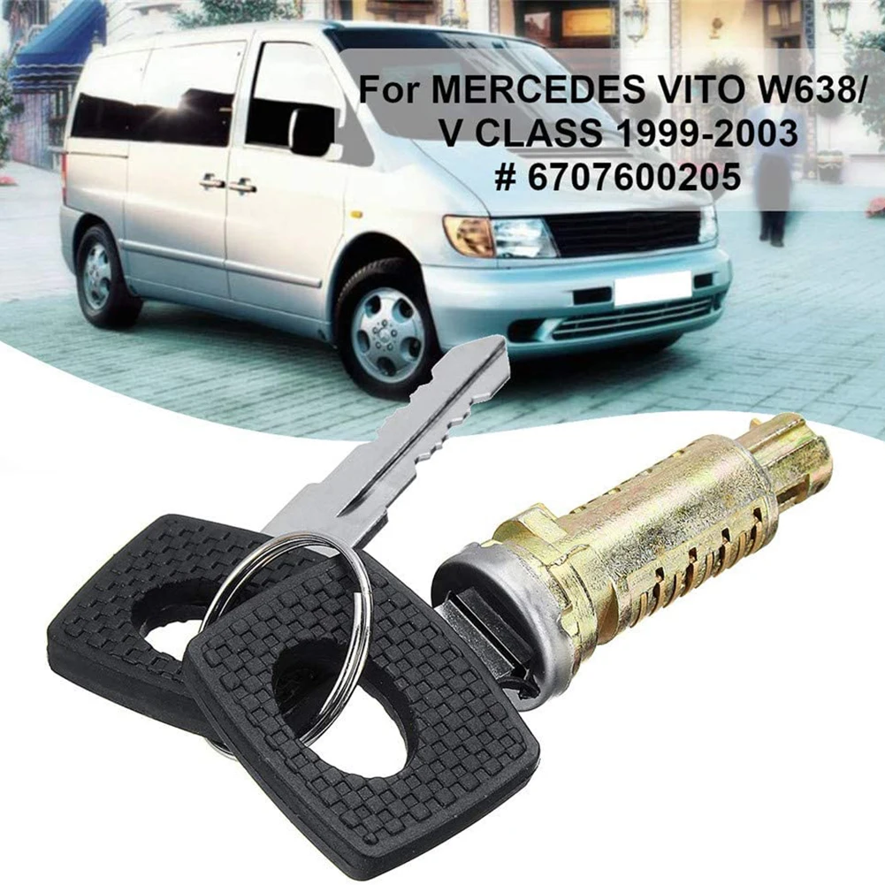 Цилиндр дверного замка с 2 ключами для Mercedes Vito W638 V Class 1999-2003 6707600205 автозапчасти |