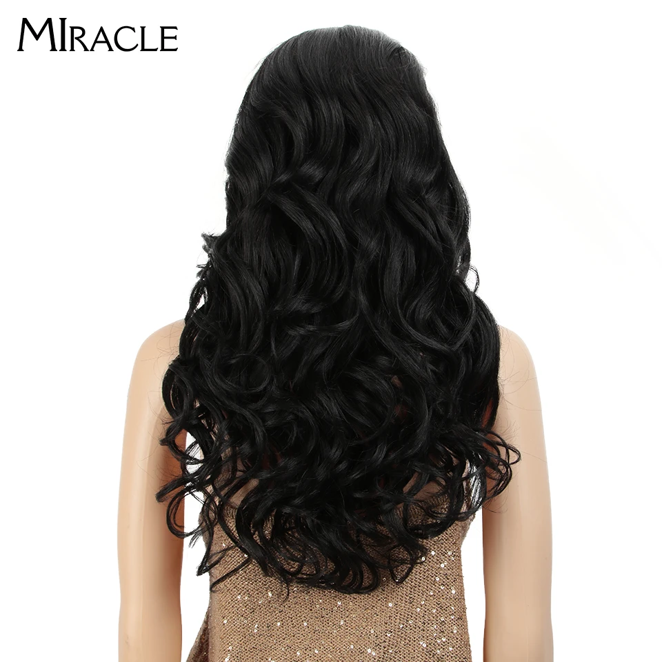 Чудо черный парик длинный волнистый синтетический парик на кружеве 13*4 Омбре блонд парики для черных женщин высокая температура 150% плотность парик