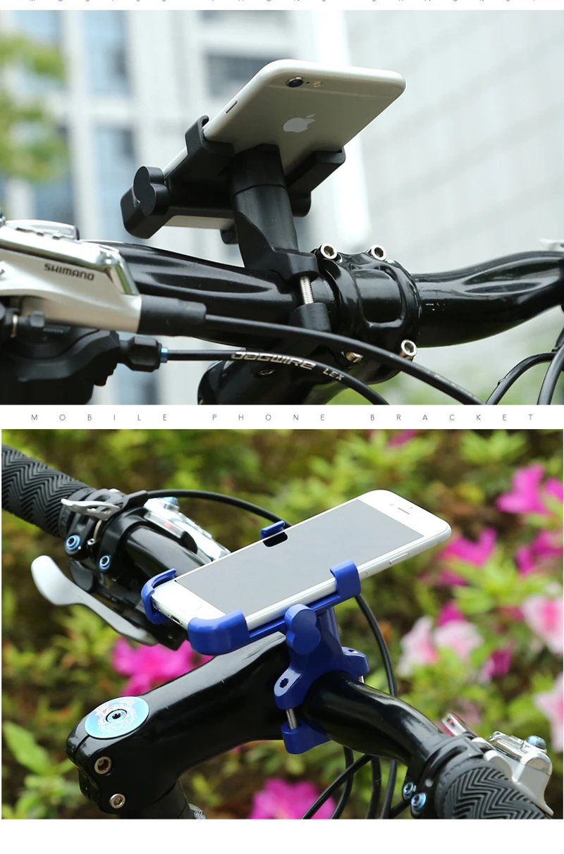 Универсальный держатель для мобильного телефона из алюминиевого сплава, регулируемый держатель для велосипеда, нескользящая подставка для мобильного телефона MTB, аксессуары для велоспорта