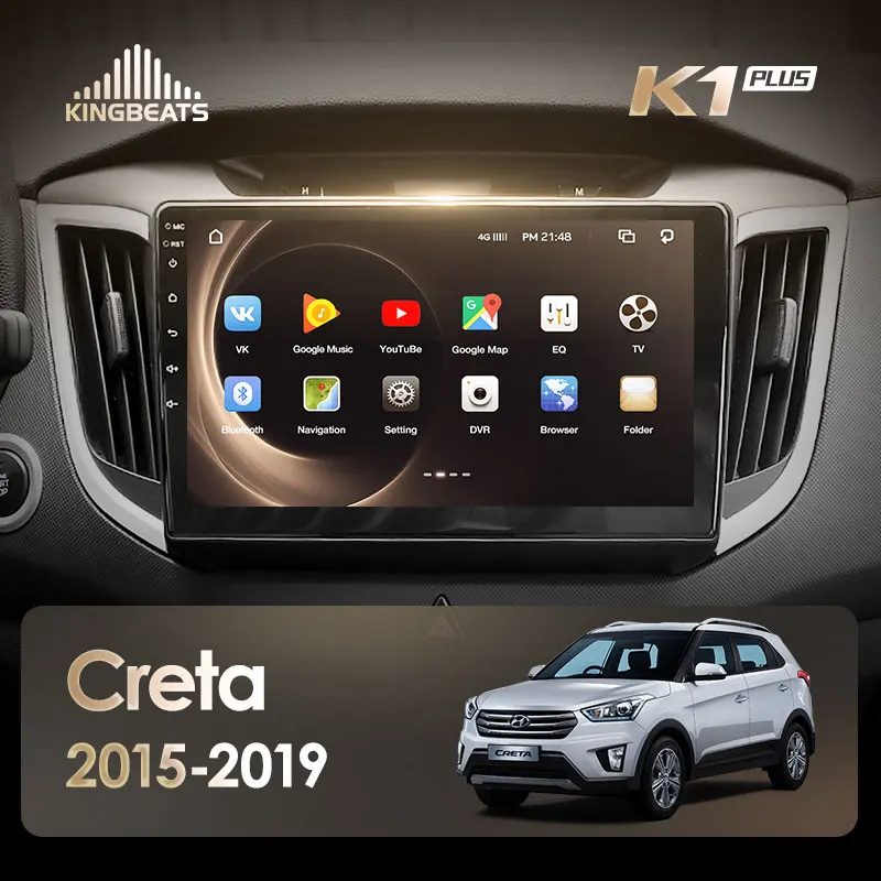 Discount KingBeats Android 8.1 Octa-Core head unit 4G in Dash Car Radio Multimedia Video Player Navigation GPS For Hyundai Creta IX25 2015 2016 2017 2018 2019 no dvd 2 din Double Din Android Car Stereo 2din DDR4 2G RAM 32G ROM 1