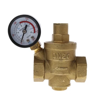 

DN20 1/2" Adjustable Brass Water Pressure Reducing Regulator Valve PN 1.6