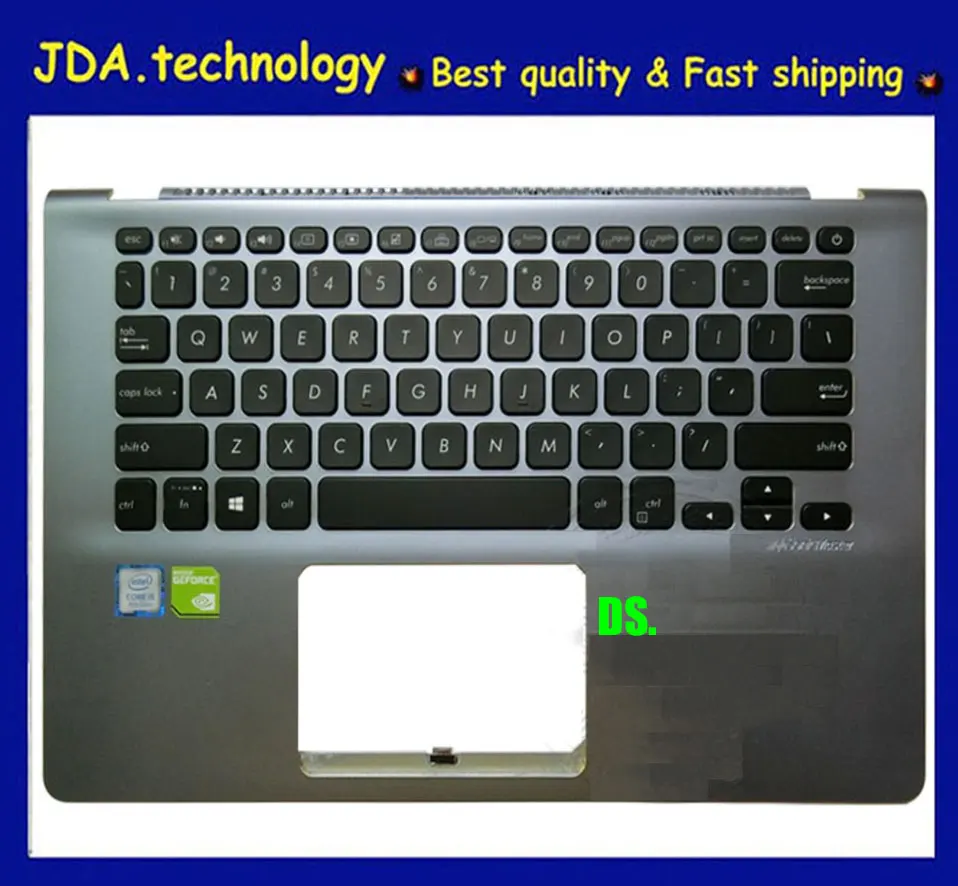 Gray palmrest Wellendorff 95% /Org Упор для рук для ASUS S14 S4300U S4300FN X430U A403F Упор для рук США клавиатура верхняя крышка - Цвет: Gray palmrest