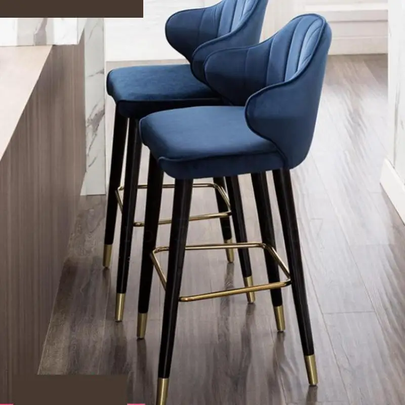 Современный стул барный стул семейный обеденный высокий стул скандинавский минималистичный барный стул индивидуальная Повседневная мебель