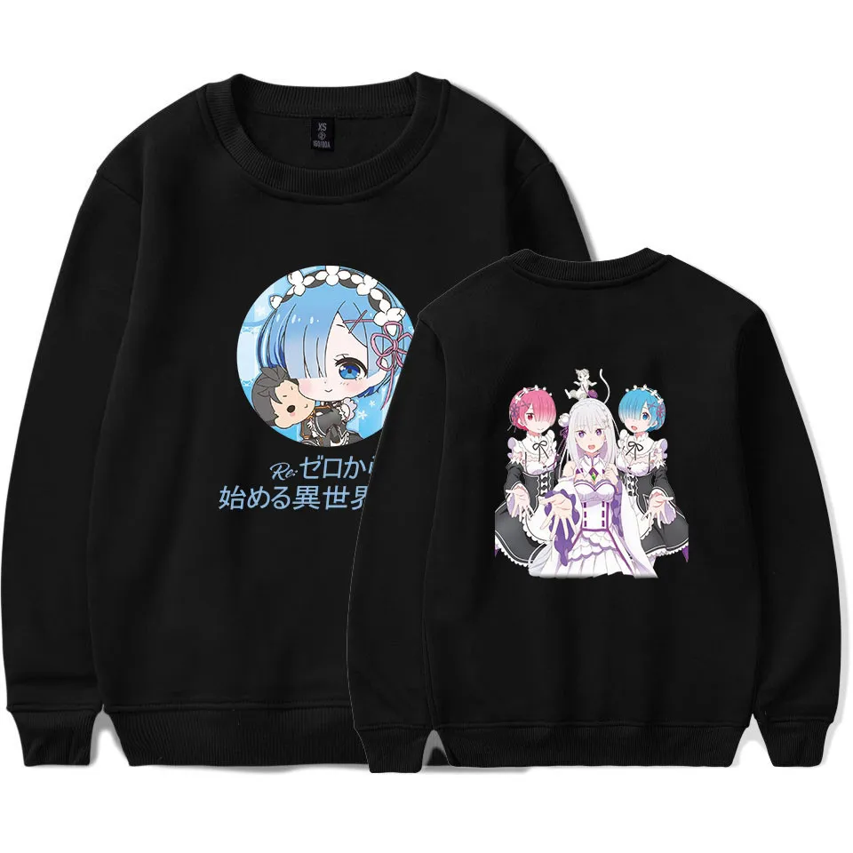Re Zero Толстовка с капюшоном куртка пуловер пальто для мужчин женщин детей одежда
