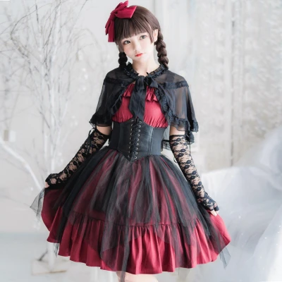 Black Gothic JSK Lolita Dress Cool Girl ...