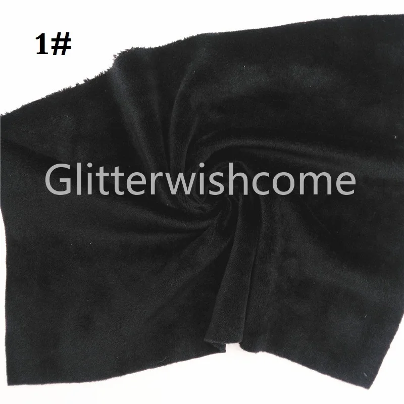 Glitterwishcome 21X29 см А4 Размер Мягкая Флокированная бархатная ткань листы для бантов, GM644A
