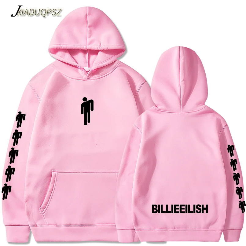 Новая популярная Толстовка Billie Eilish для мужчин черная хлопковая толстовка с