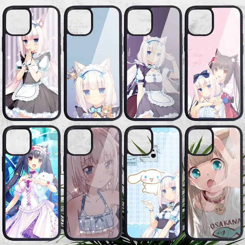 Nekopara Chocola Vanilla cat girl Phone Case PC for iPhone 11 12 pro XS MAX 8 7 6 6S Plus X 5S SE 2020 XR | Мобильные телефоны и