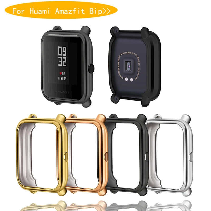Amazfit Bip чехол протектор для Huami Amazfit Bip аксессуары Xiaomi Бампер Покрытие ТПУ Оболочка Чехол Защита экрана