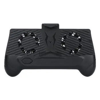 

Mobile Game Controller With Radiator Phone Cooling Pad Highly Compatible Adjustable Gaming Grip Handle Bracket Black Gamepad