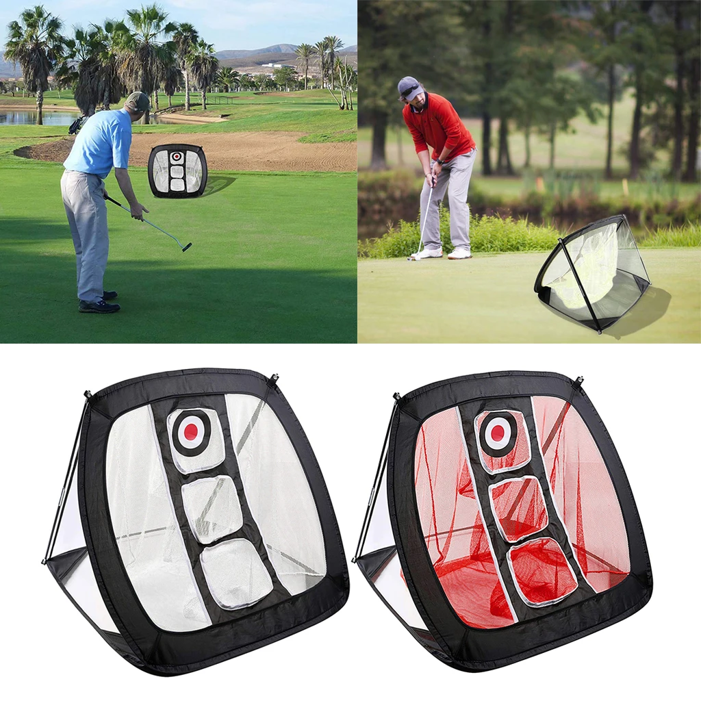 Foldable Golf Practice Net Golf Chipping Putting Mat Driving Net Golf Training Net , 82 x 72 x 56cm