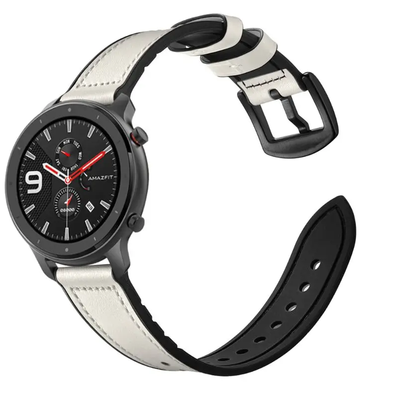 1 шт. ремешок для часов из натуральной кожи для AMAZFIT GTR 42 мм/47 мм Смарт-часы