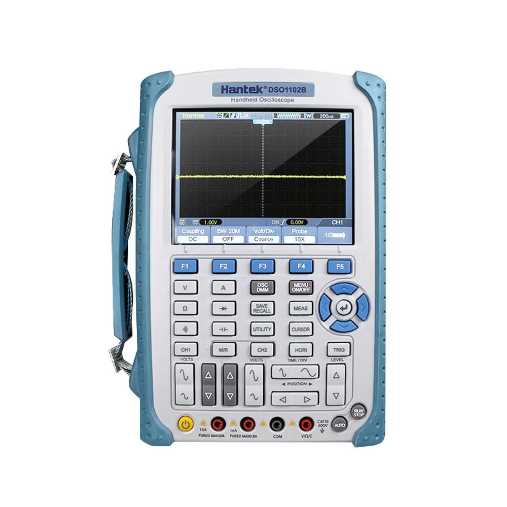 

Hantek DSO1102B Digital Handheld Oscilloscope With 5.6 Inch TFT Color LCD Display Multimeter High Band Width 100MHz 1Gsa/S Hot