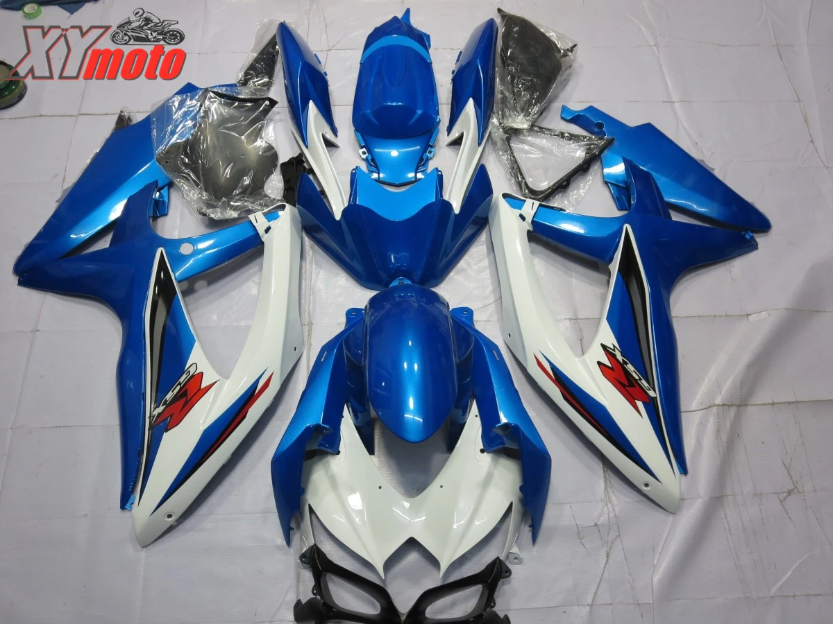 

Motorcycle Fairing Kit For Suzuki GSXR600 GSXR750 K8 K9 08 09 10 Injection ABS Fairings K8 2008-2010 Gloss light blue Bodyworks