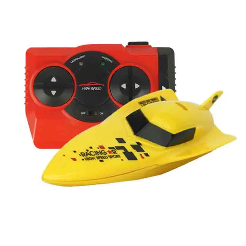 Высокая Скорость RC лодка 15км/ч 2,4 ГГц 4 канала Электрический Workbale на воде Радио пульт дистанционного управления Управление гоночная игрушка для детей лучший подарок - Цвет: 3312 YELLOW