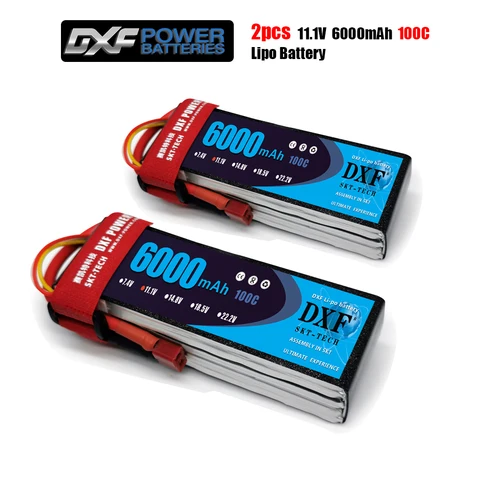2020 DXF 2PCS lipo battery 3S 111V 6000mah 100C Max 200C Toys Hobbies For Helicopters RC Models Li polymer Battery 2020 DXF 2PCS lipo battery 3S 111V 6000mah 100C Max 200C Toys Hobbies For Helicopters RC Models Li polymer Battery