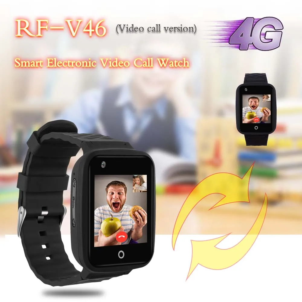 RF-V46, gps, умные часы, детские часы с gps, 4g, умный Браслет, спортивный gps трекер, кнопка SOS, пульсометр, gps часы для бега