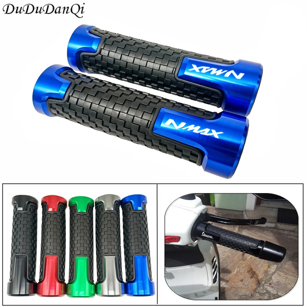 Высококачественные аксессуары для мотоциклов рукоятка CNC алюминевого ПВХ противоскользящие ручки для руля YAMAHA NMAX N-MAX