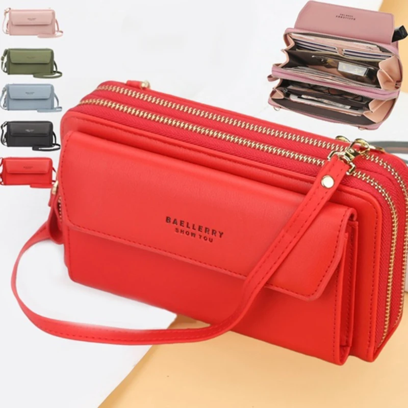 Brand Designer Wallets Women Many Departments Clutch Wallet Female Long Large Card Purse Ladies Handbag | Багаж и сумки