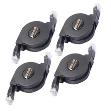 Câble réseau RJ45 CAT6 LAN 4x, cordon de raccordement haute vitesse, Gigabit 10/100/1000Mbit/s, 2m